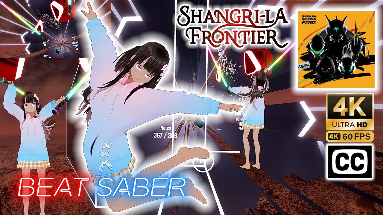 [BeatSaber] BROKEN GAMES (TV Size) [Shangri-La Frontier Opening] - FZMZ Expert Difficulty