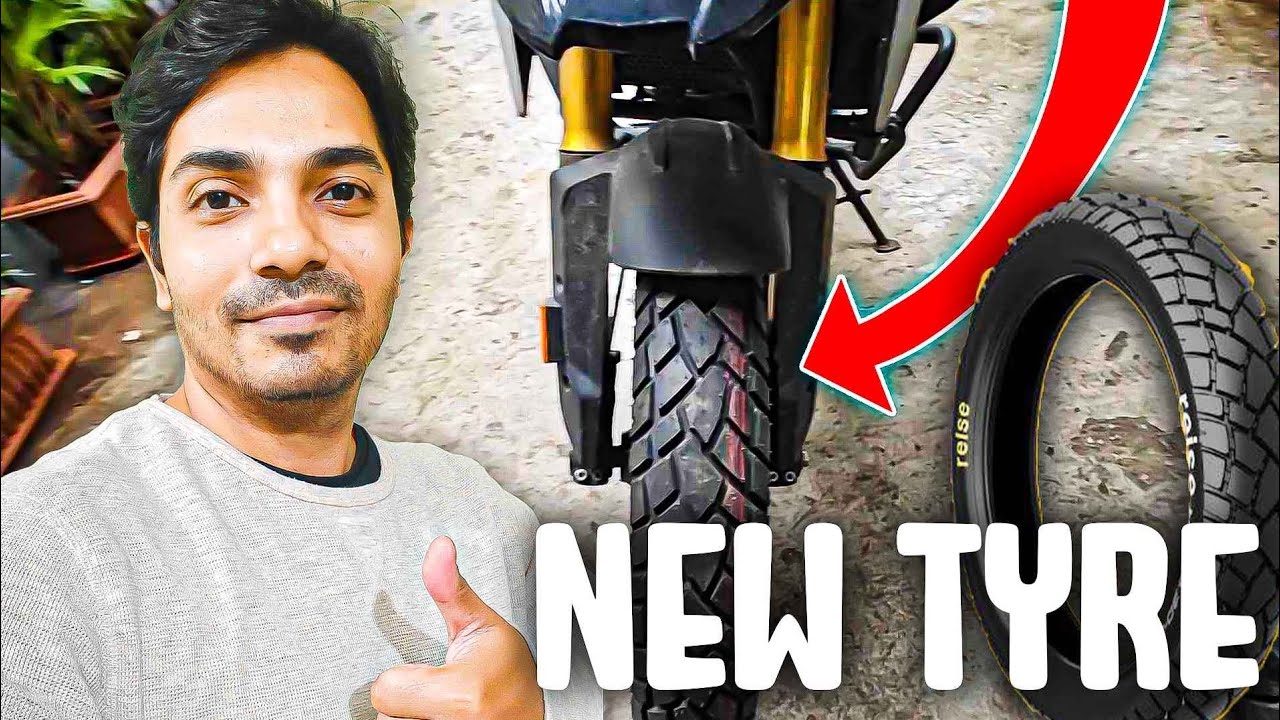 Installed Reise moto tyre on my BMW G310 GS #bmwg310gs