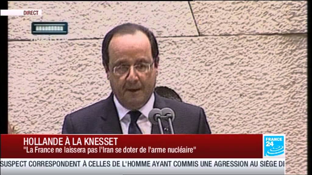 F.Hollande &agrave; la Knesset : 