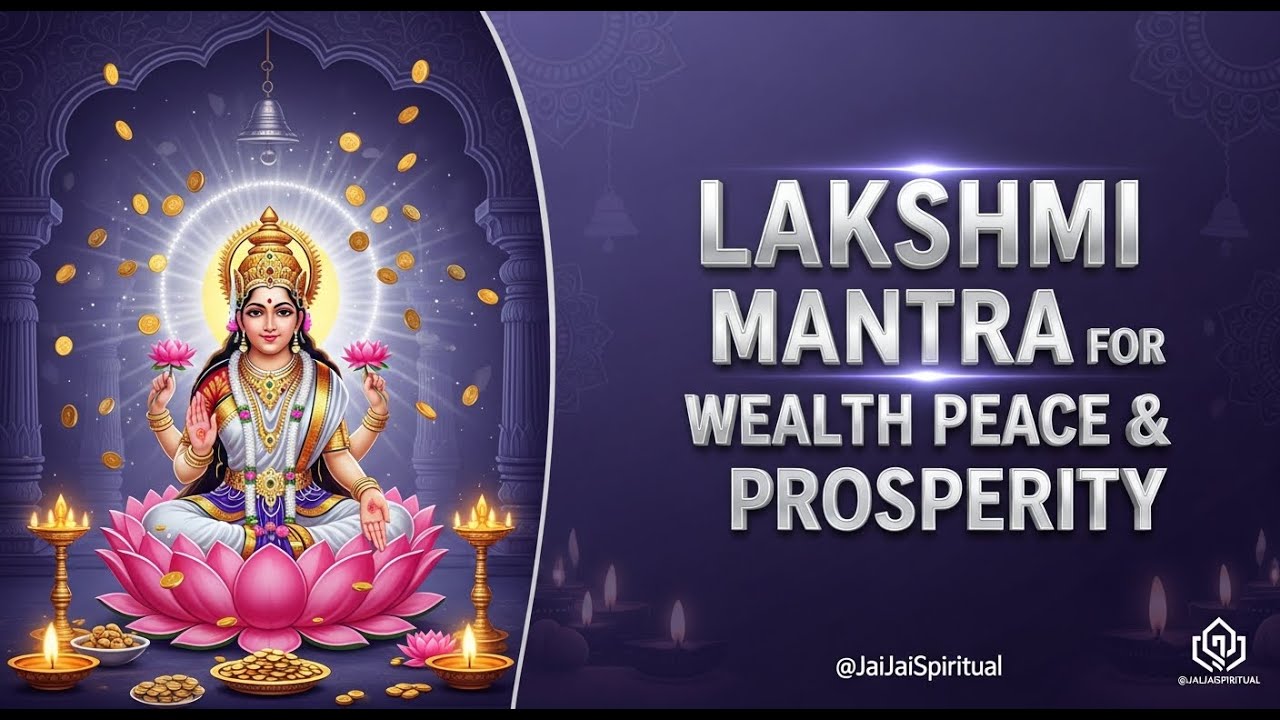 Lakshmi Mantra | Morning Hindu Prayer for Wealth, Wisdom & Divine Energy | @JaiJaiSpiritual