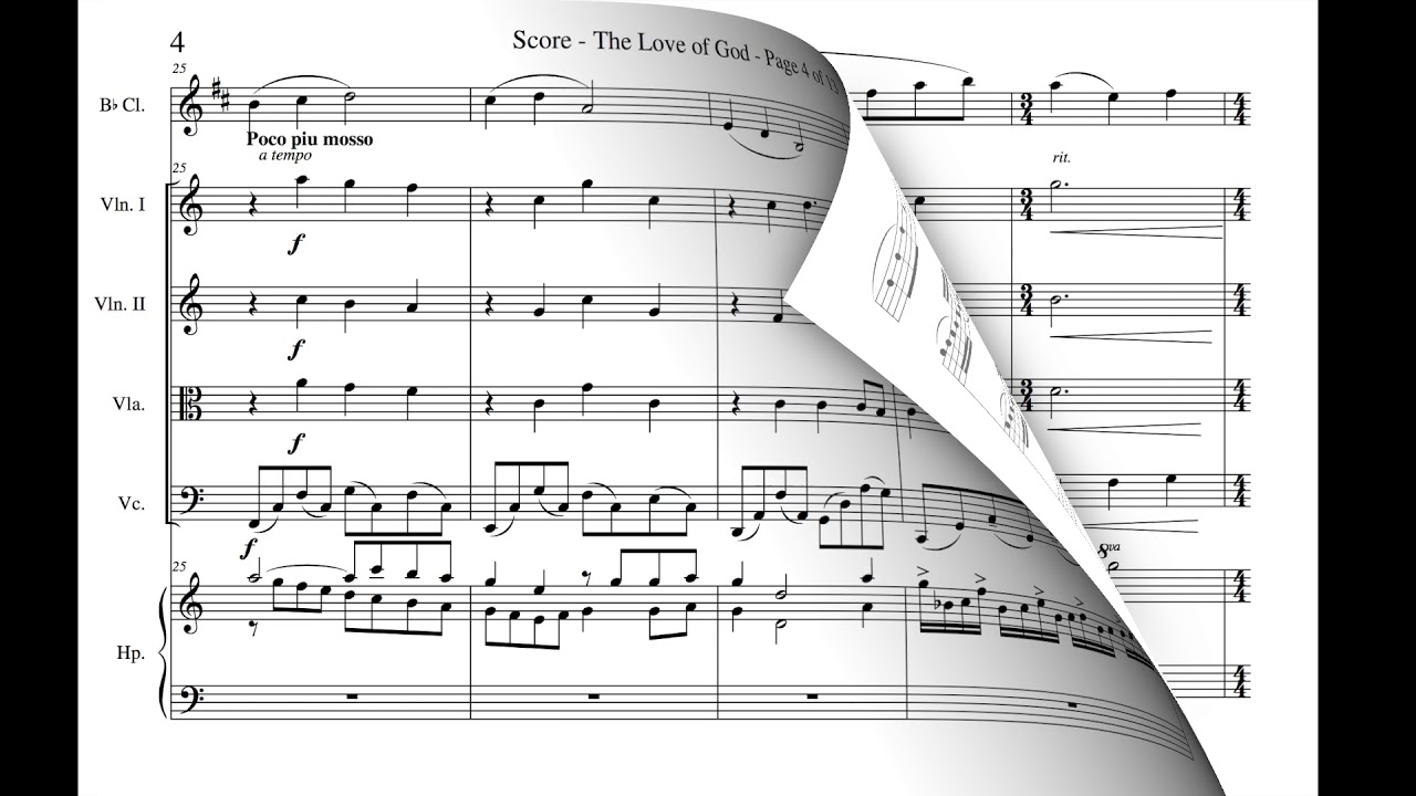 The Love of God for Clarinet solo and String Quartet