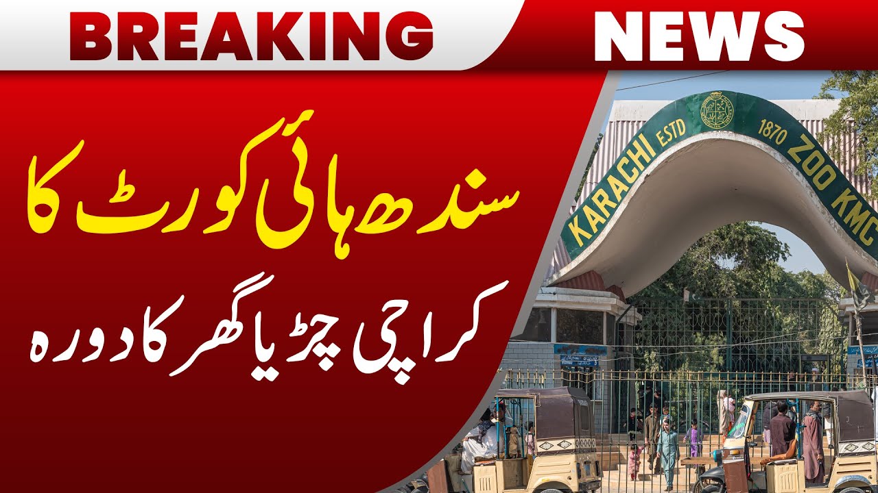 Sindh High Court Conducts Visit to Karachi Zoo | Pakistan News