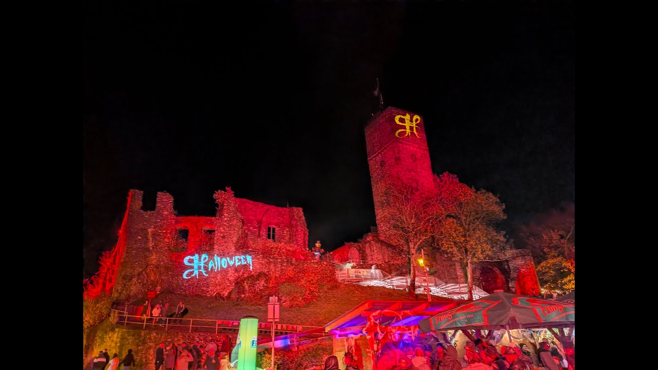 Halloween Frankenstein Demaskierung auf der Burg Königstein 2025