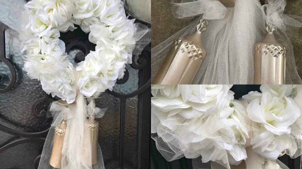 ELEGANT WEDDING WREATH | Dollar Tree Wedding | DIY Wedding Ideas