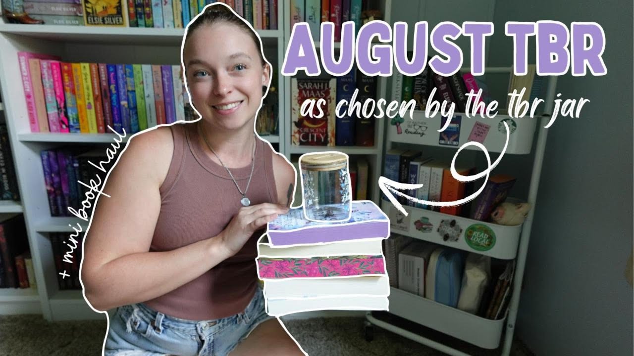 TBR Jar chooses my August TBR + mini book haul 💜🎀