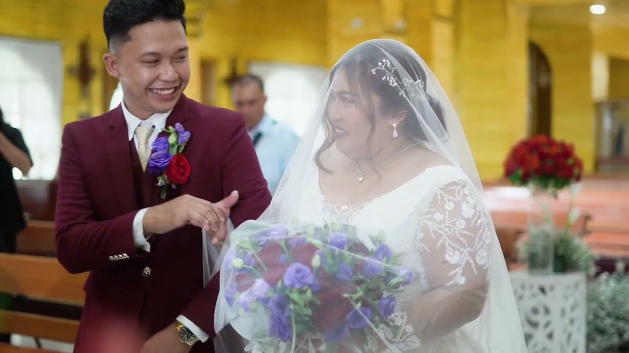 Born for you (instrumen)- Christine & Teonilo Wedding 💜 #wedding  #church #marriage  #plussize bride