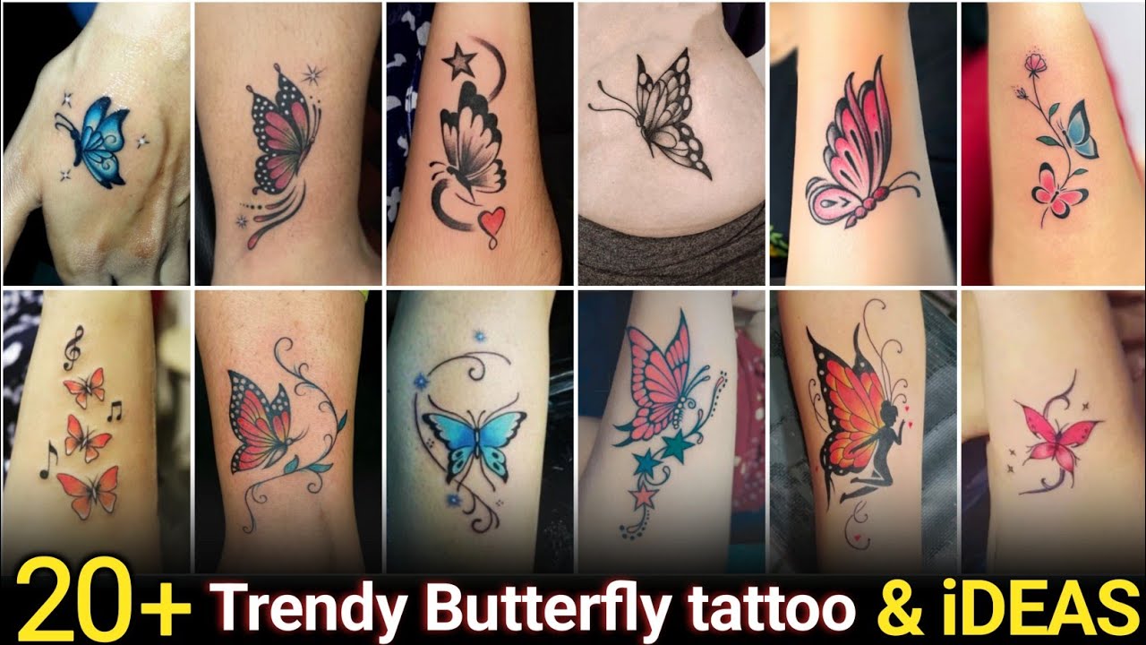 20+ Trendy Butterfly tattoo designs and ideas | beautiful butterfly tattoo | butterfly tattoos girls