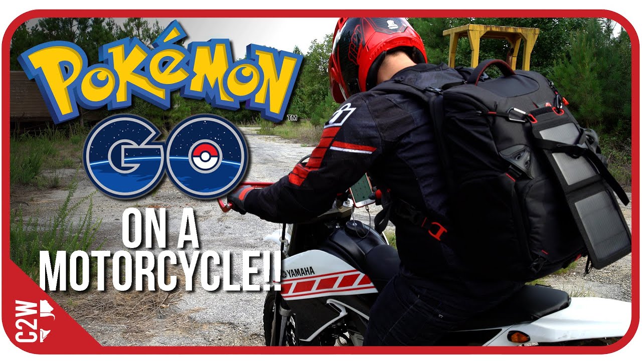 How to play Pokemon Go on a MOTORCYCLE !!