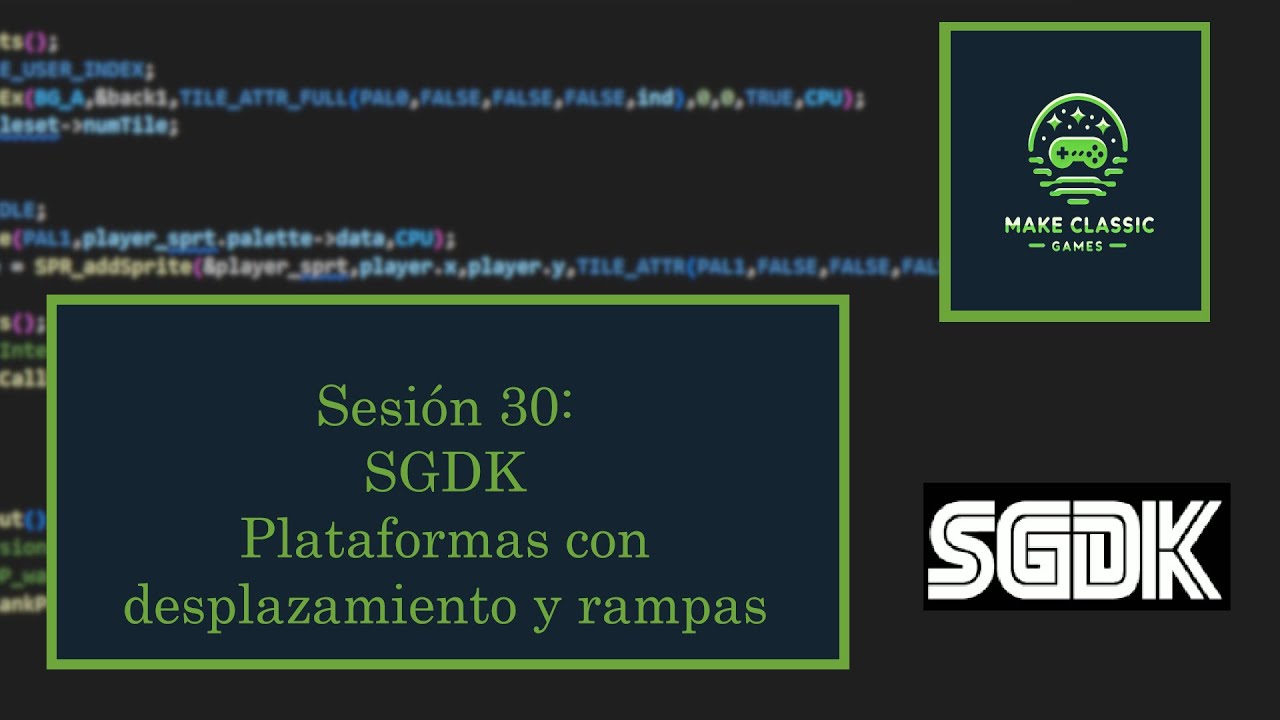 Sesión práctica - SGDK - Plataformas con desplazamiento y rampas
