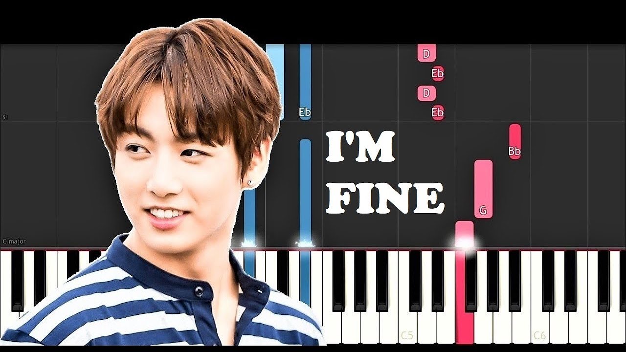 BTS - I'm Fine (Piano Tutorial)