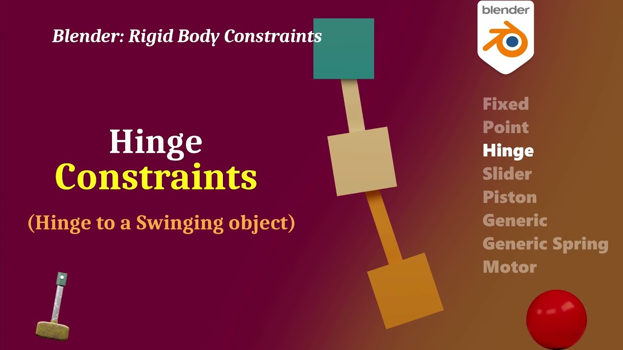 Hinge Constraint: Hinge to another Swinging Object/Rigid Body