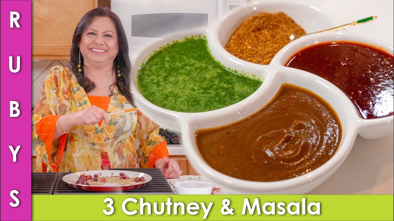 3 Chutney aur Masala for Dahi Vada & Chaat Special Recipe in Urdu Hindi  - RKK