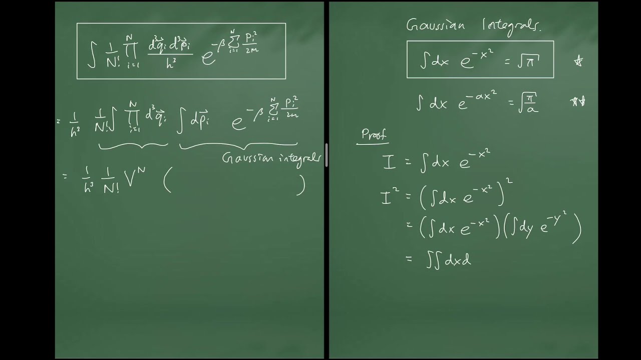 Gaussian Integral in 6N dimensions! &ndash; Typical phase space integrals in statistical mechanics