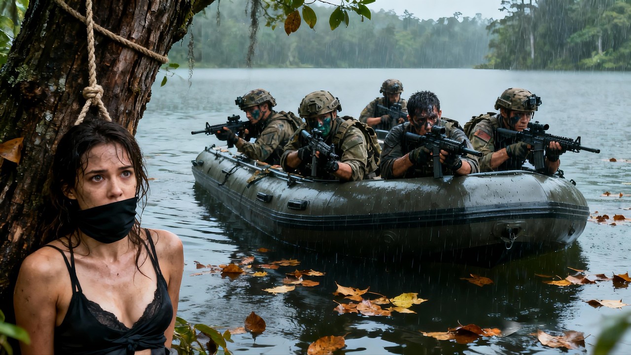 Special forces cross the river, storm terrorist base, and rescue hostages#movie