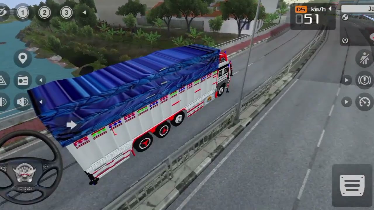 P Indian bus Indonesia truck driver game 🚜🚜