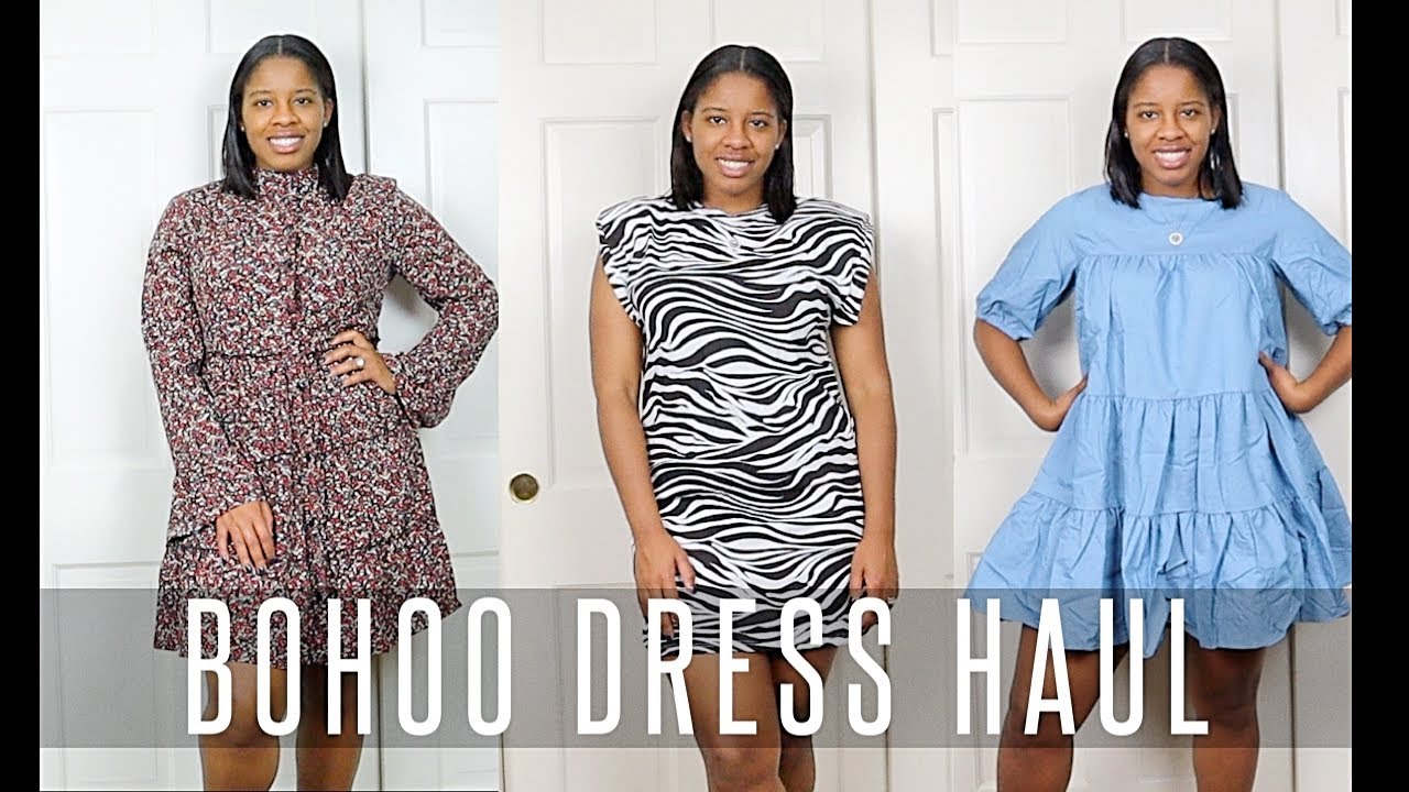 BOOHOO FALL Dress Haul 2020| Fall Dress Haul| Carla Simon
