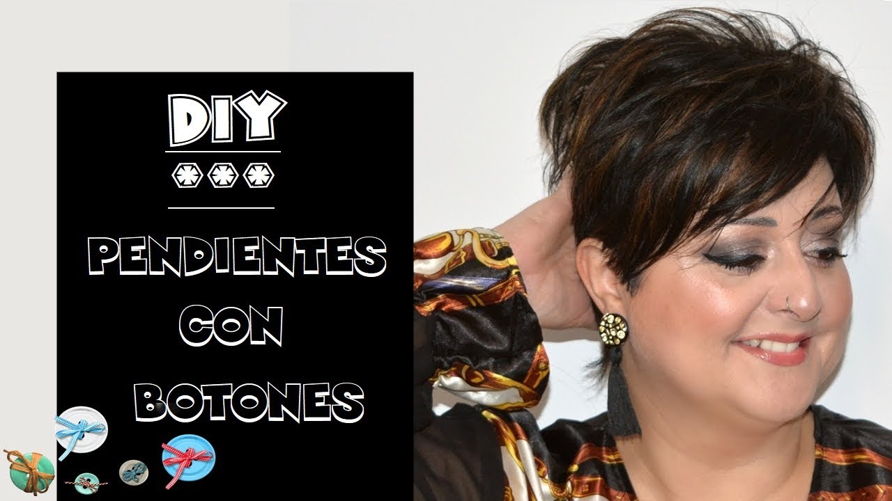 Diy pendientes con botones