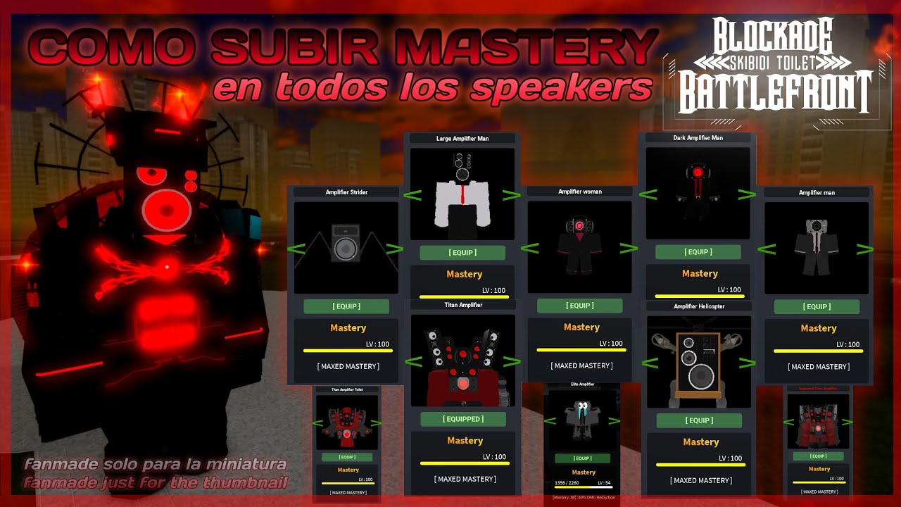 📢 Como subir maestria toda la raza speaker | ST blockade battlefront