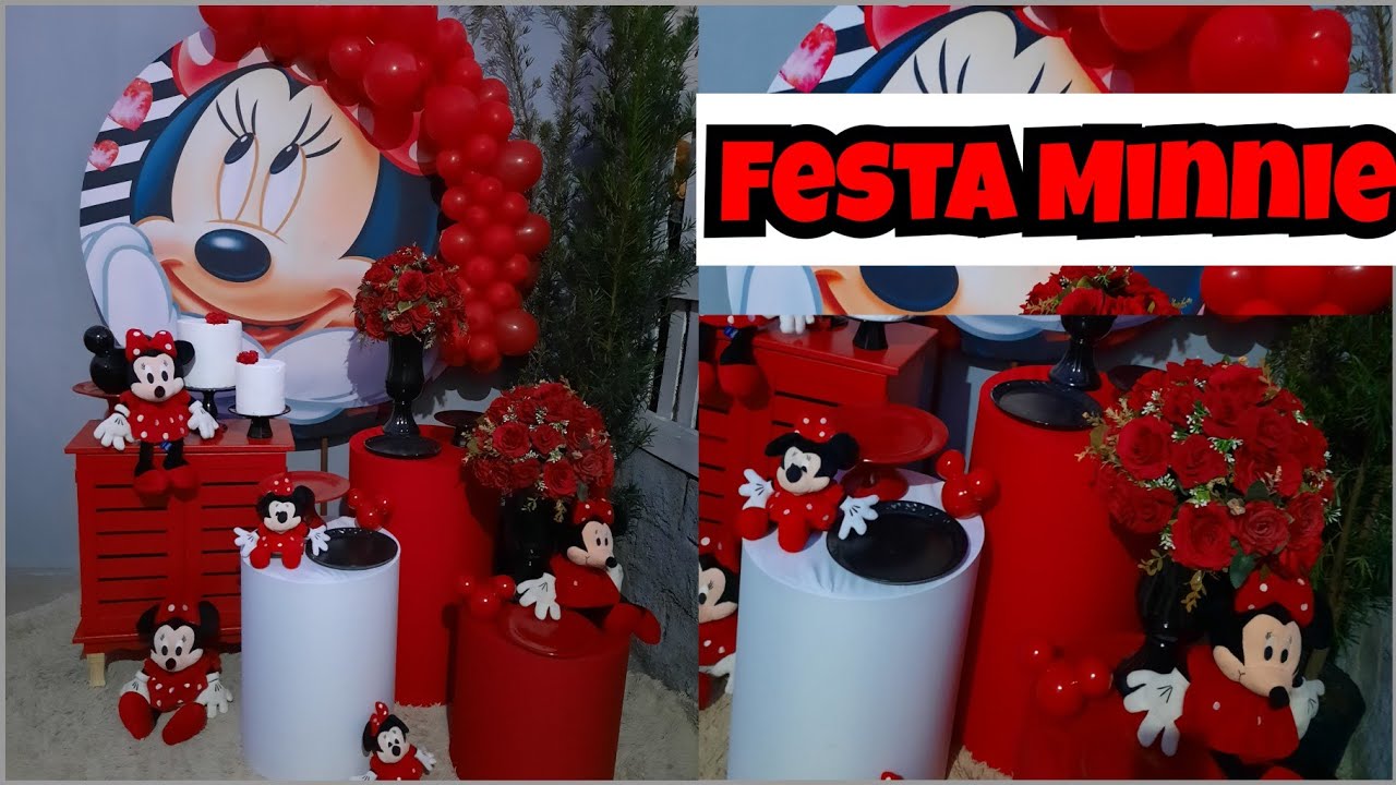 Mini table Minnie vermelha