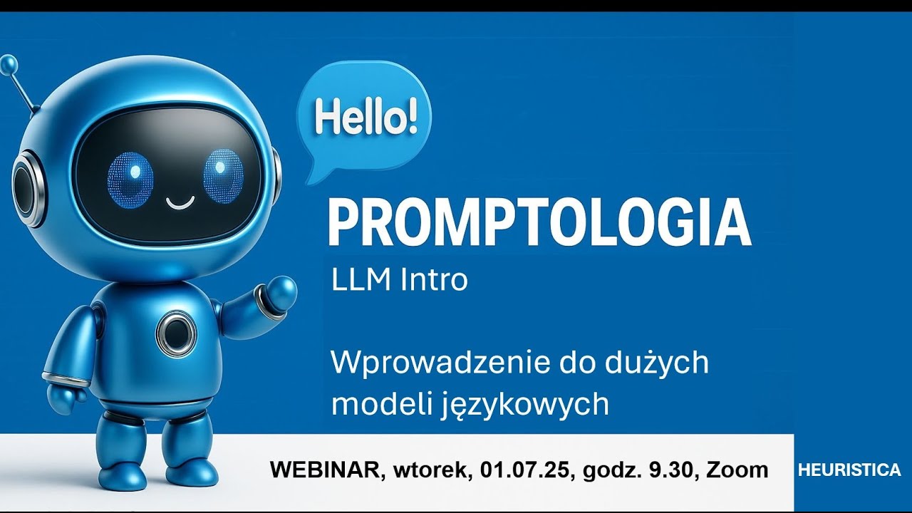 LLM Intro - wprowadzenie do dużych modeli językowych + ćwiczenia  praktyczne [Promptologia]