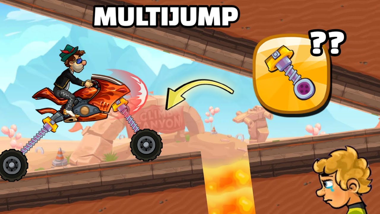 НИКОГДА НЕ ИГРАЙТЕ НА ЭТОМ ТРАНСПОРТНОМ СРЕДСТВЕ В РЕЖИМЕ МУЛЬТИПРЫЖКА 😭 Hill Climb Racing 2