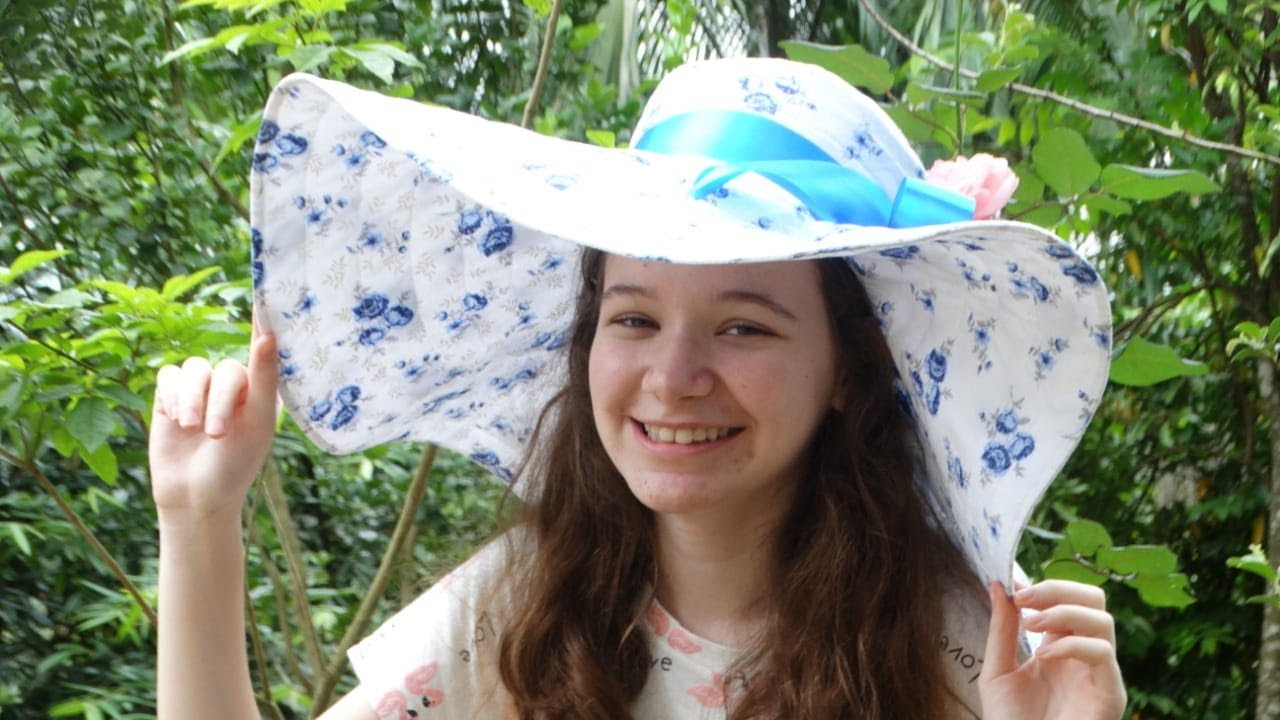 Chapéu de praia aba larga