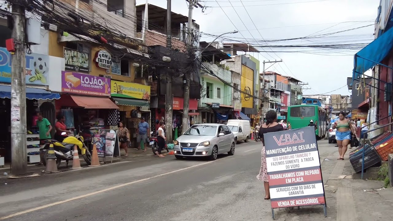 SALVADOR BAHIA - CAMINHADA NA RUA SÃO MARCOS E AV. SÃO RAFAEL