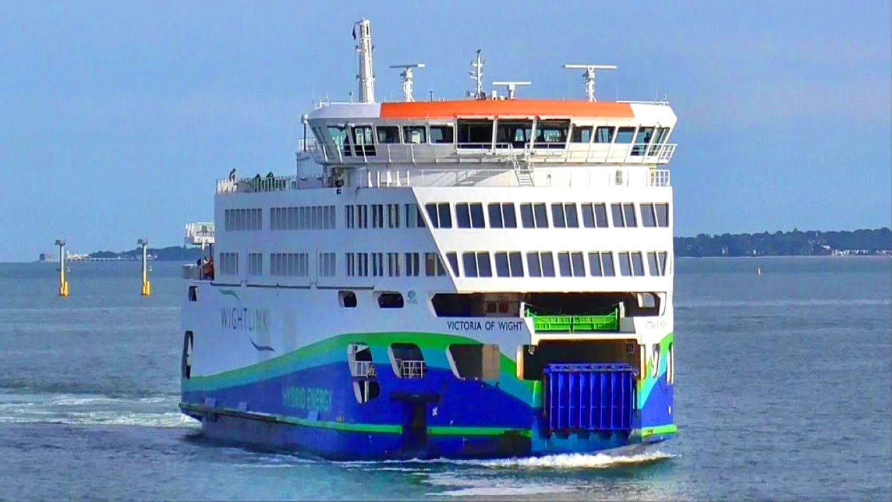 Wightlink's Flagship - MV Victoria of Wight arriving at Portsmouth