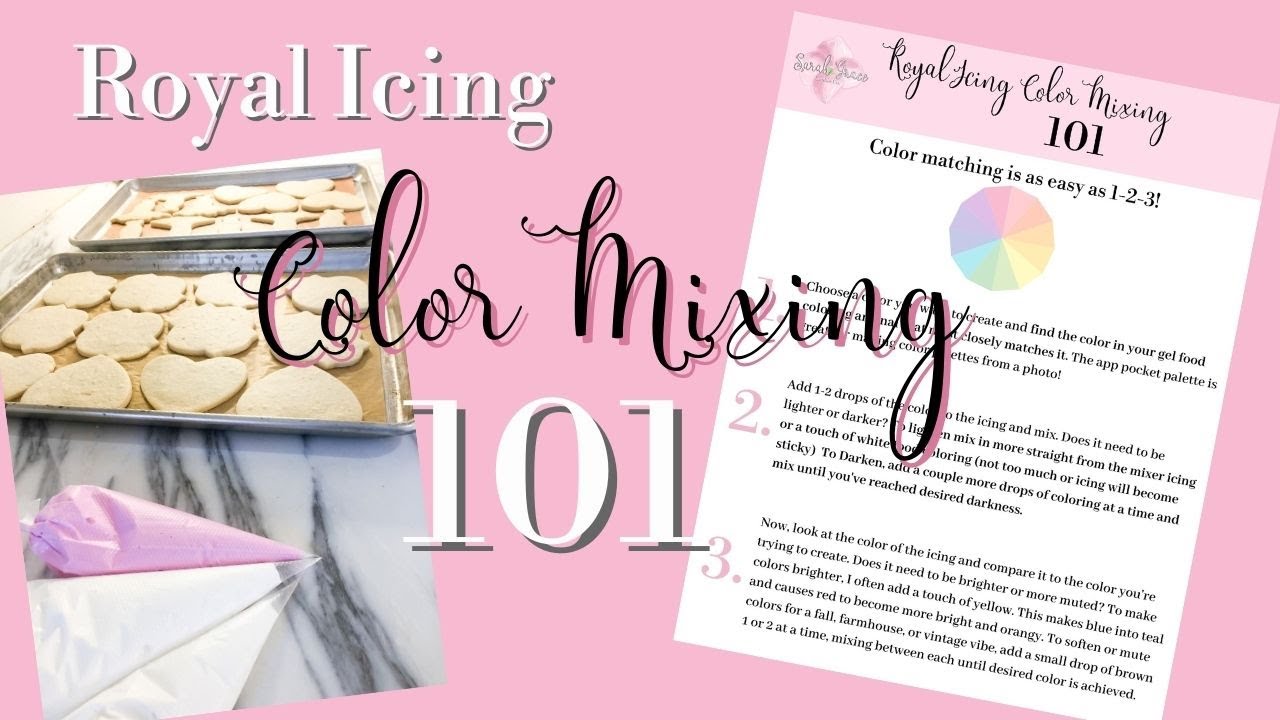 LIVE How to Color Royal Icing- Christmas Color Palette and My favorite App for Making Color Palettes