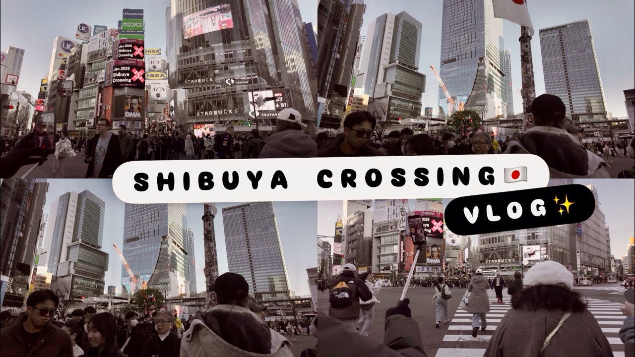 Shibuya Crossing | Pusat Perbelanjaan Shibuya TOKYO 🇯🇵