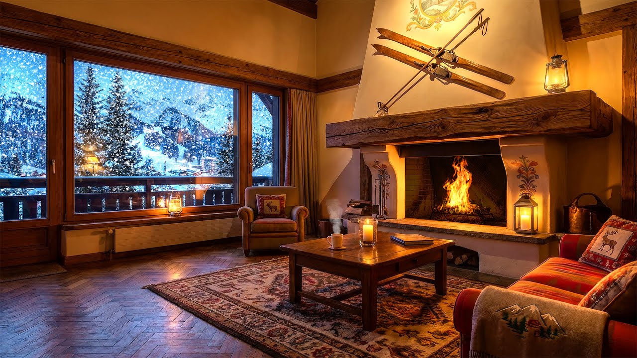 Luxury Ski Resort Apartment 🏔️ Fireplace & Quiet Snow View [4K OLED Safe]
