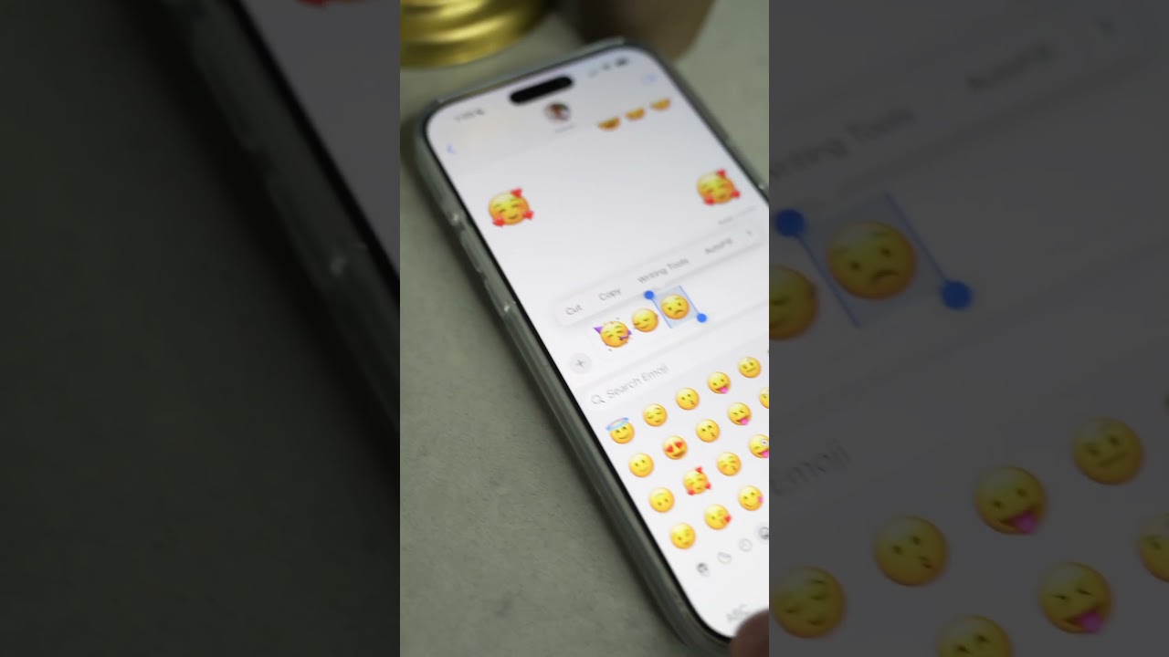 Функции iOS 18, часть 56: анимированные эмодзи #apple #ios18 #ios18features #ios18update #ios18tr...