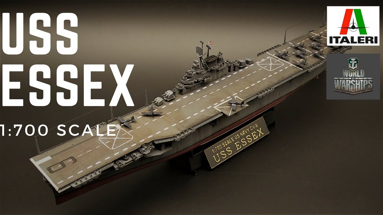 Italeri World of Warships USS Essex 1:700 scale