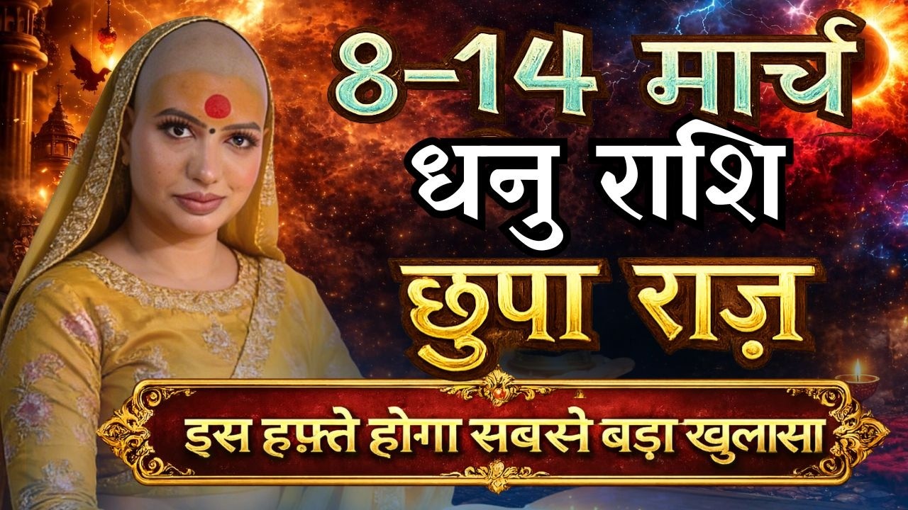 धनु 8-14 मार्च  राशिफल 2026 | मार्च राशिफल | धनु राशिफल | Dhanu rashifal | March rashifal