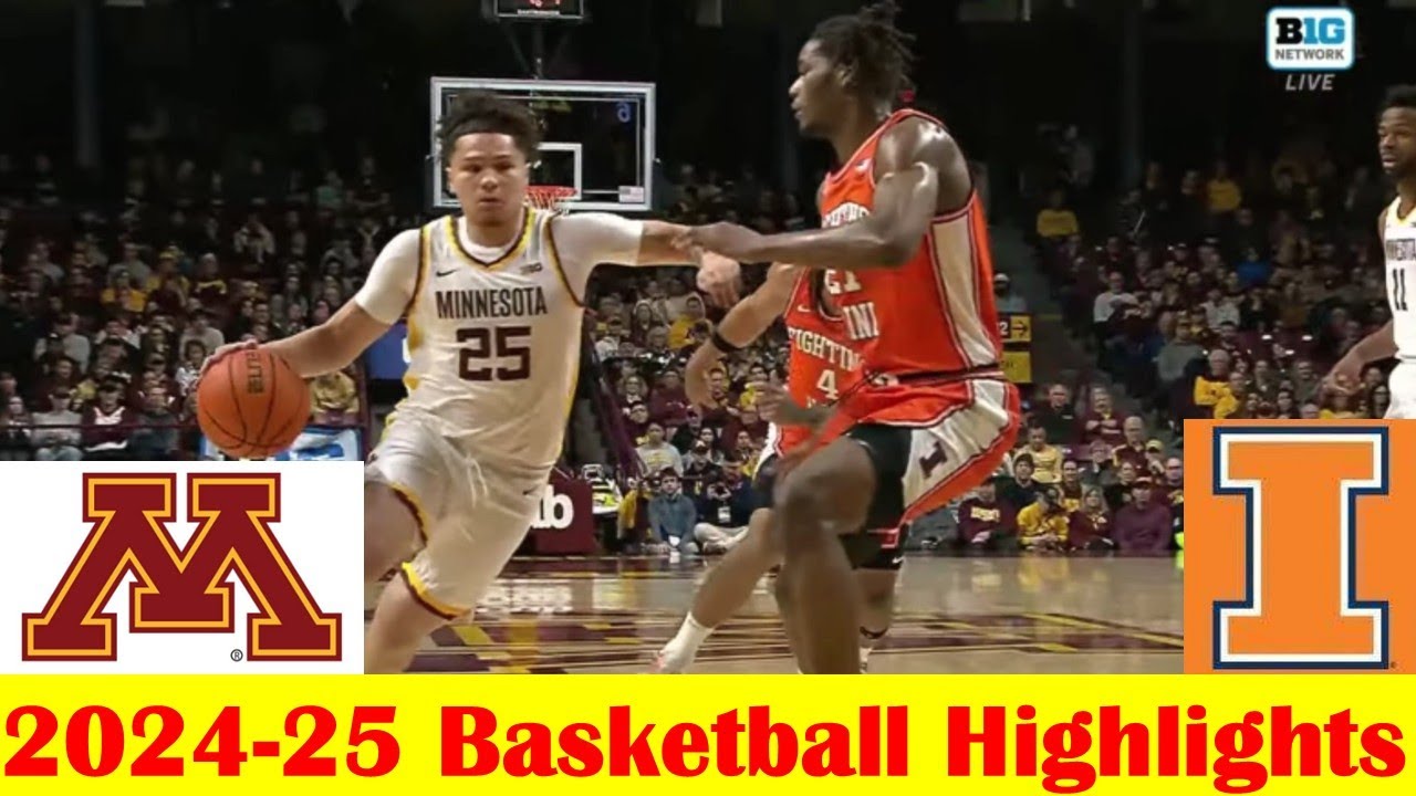 #23 Illinois vs Minnesota Basketball Game Highlights 2 8 2025