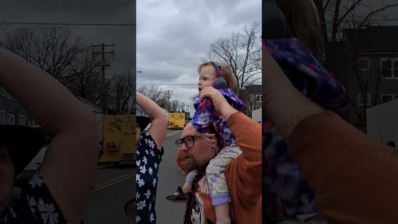 My great- niece's first Mardi gras parade