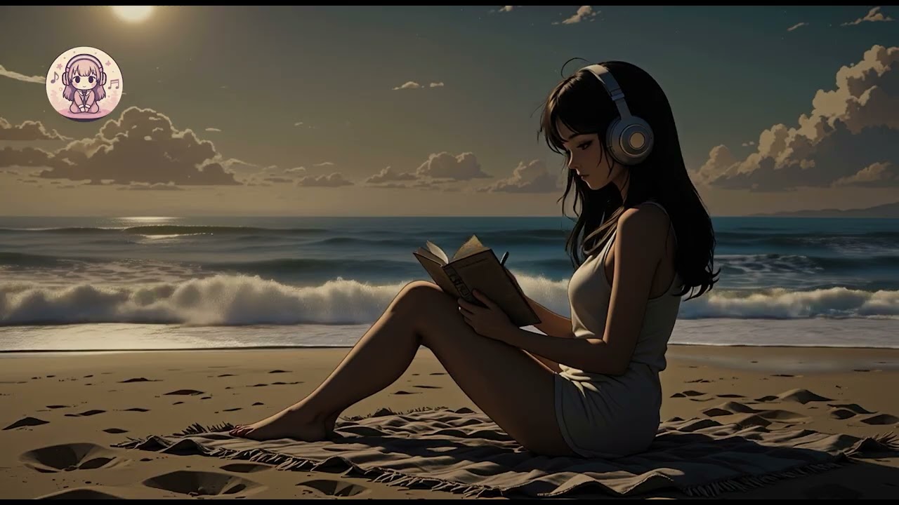 Reading a Book at the Beach 🌊📖🎧 Lo-Fi Chill / Study / Night Beats | LoFi Chord
