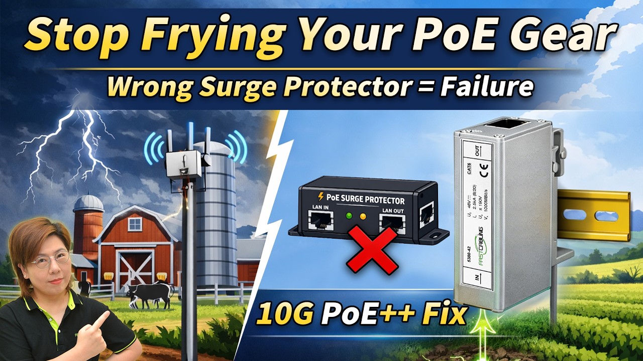 Why Your PoE Setup Dies During Storms ⚡| 10G PoE++ Surge Protection for Outdoor Wireless