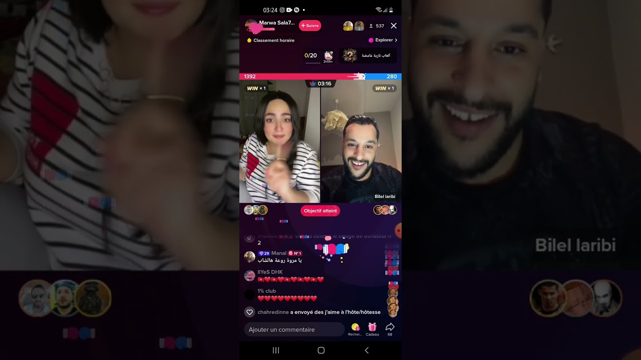 بلال العريبي🇹🇳و جبر الخواطر❤❤//مع مصرية صدمها، كفو بلال👊🔥🔥#تيك_توك#tiktok#ترند#لايفات#trend#live
