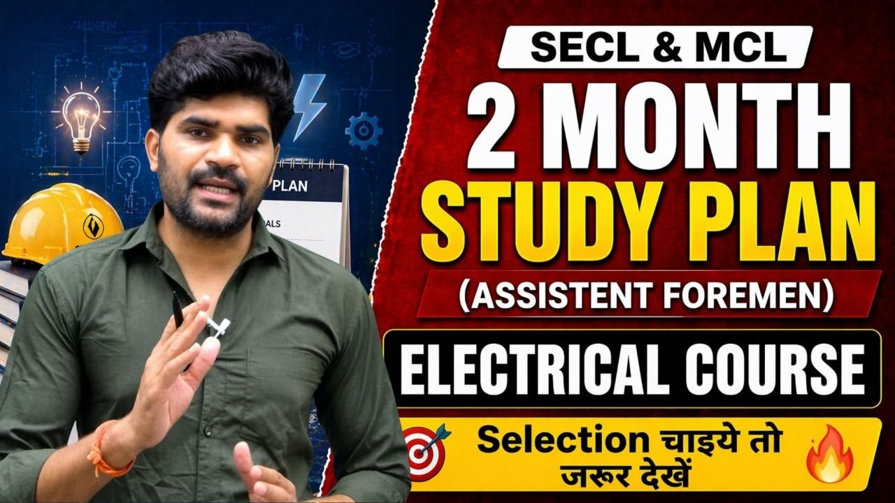 SECL & MCL 2026 | 2 Months Study Plan | Assistant Foremen | ELECTRICAL #secl #mcl #ncl  #nclvacancy