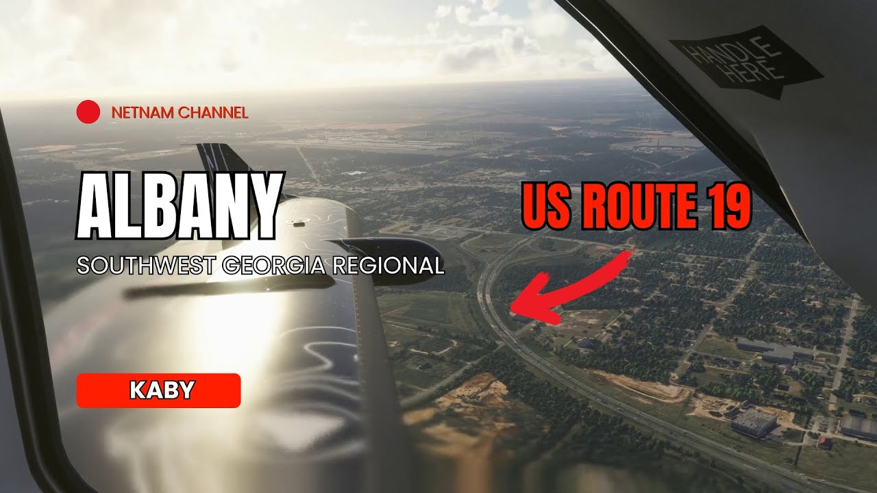 Landing in Albany Georgia | Southwest Georgia Regional Airport (KABY) #georgia #albanyga #usroute19