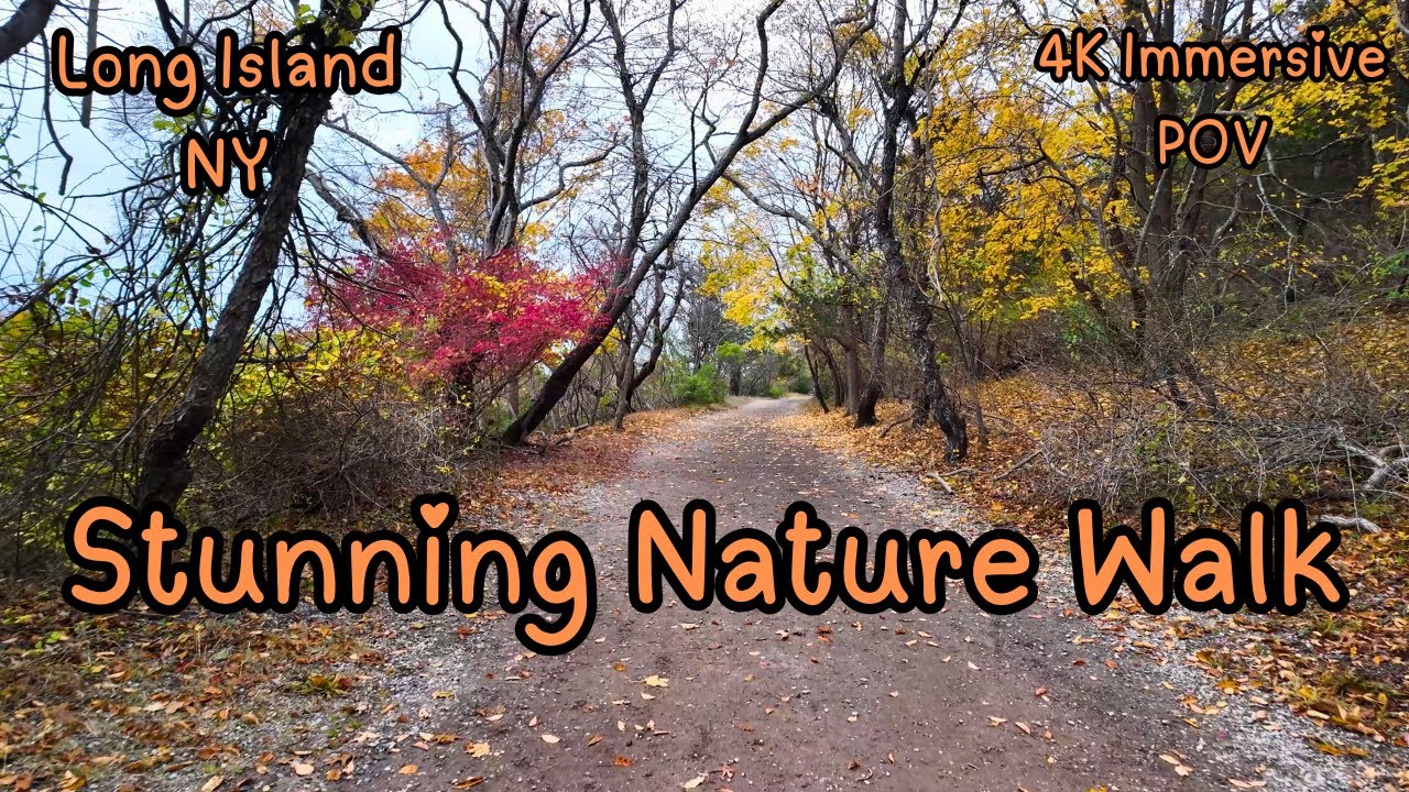 Autumn Bliss at Sunken Meadow State Park [4K POV WALK]🎃