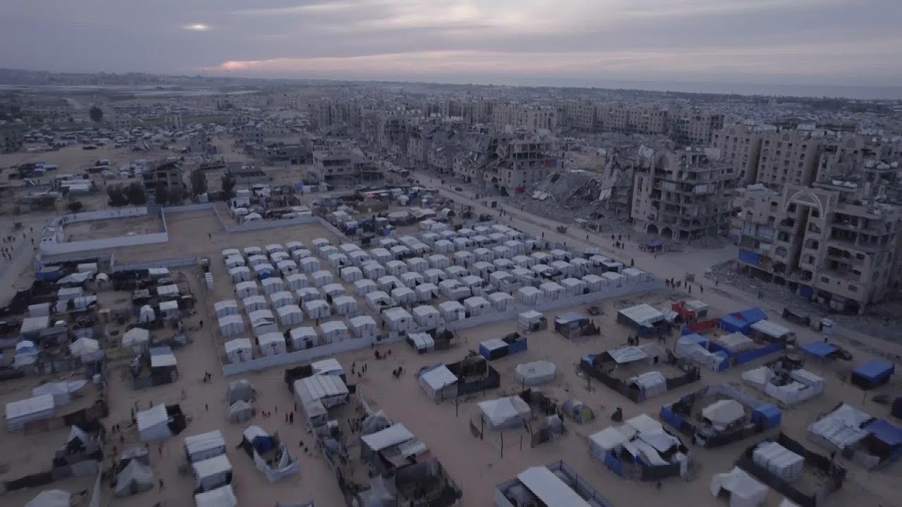 Aerial views of Rafah show widespread destruction after months of war