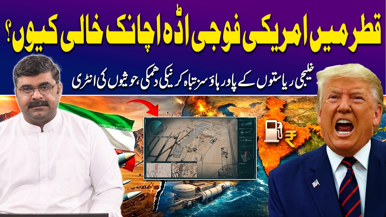 US Evacuates Al Udeid Air Base in Qatar following Iran strike | untold Story with Dr. Akmal Soomro