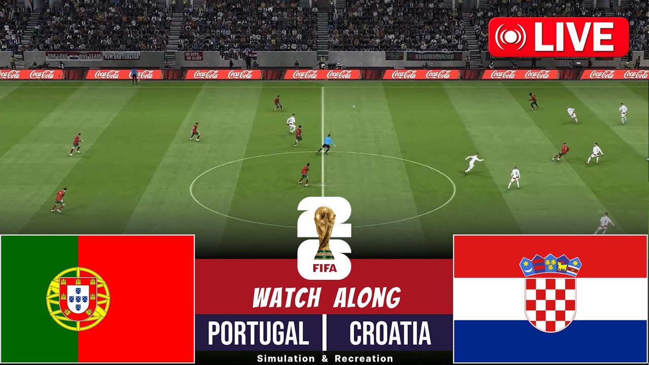 Portugal vs Croatia | FIFA World Cup 2026 I Full Match Streaming | Video Game Simulation