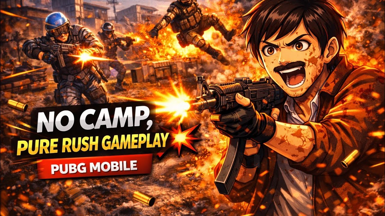 No Camp, Pure Rush Gameplay 💥 | PUBG Mobile