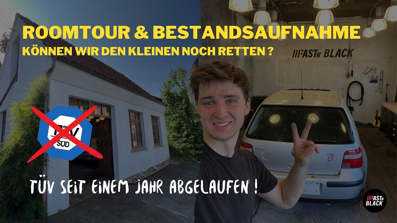 Fast n' Black Headquarter | Roomtour Halle & Bestandsaufnahme VW Golf 4