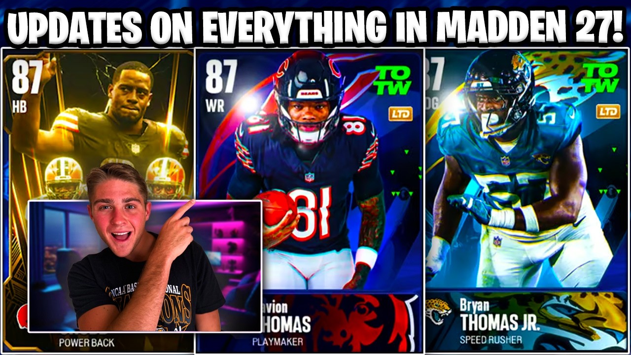 ОБНОВЛЕНИЯ ПО ВСЕМУ MADDEN 27! ПРЕЗЕНТАЦИЯ TOTW! УТЕЧКИ ИНФОРМАЦИИ О ЛЕГЕНДАХ, НОВЫЕ EVOS И МНОГО...