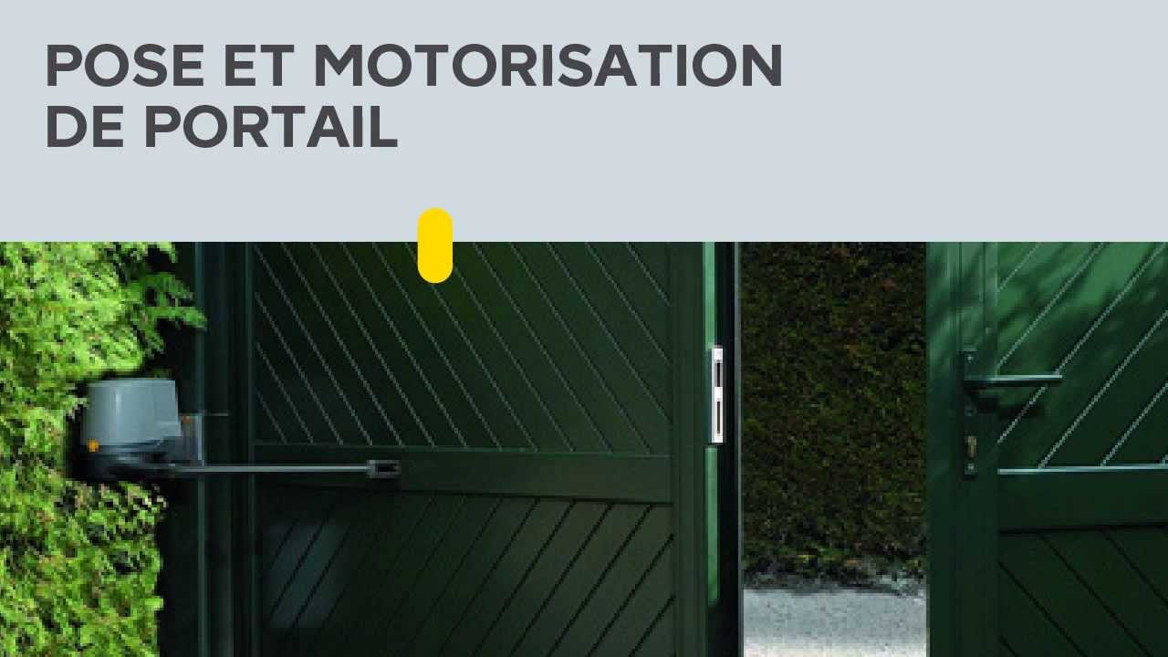 Pose et motorisation de portail