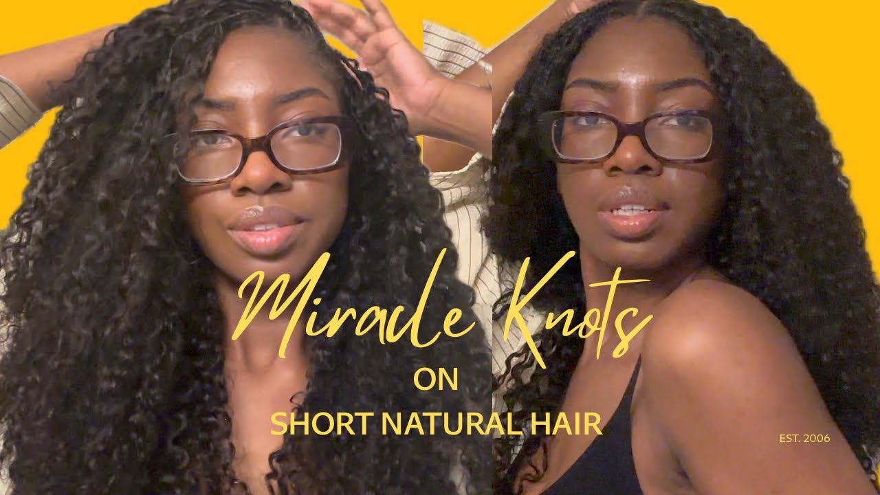 Miracle Knots on Short Natural Hair ft. Ywigs